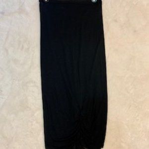 Alice and Olivia Black Cotton Skirt S/P